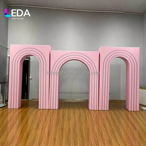 ซุ้มแต่งงานอลูมิเนียม 3 มิติ แบบถอดประกอบได้ สีสันตามสั่ง ดีไซน์ใหม่จาก LEDA สูง 6-7 ฟุต สำหรับงานแต่งงาน/วันเกิด ใช้ได้ทั้งในร่มและกลางแจ้ง - Product Image 1