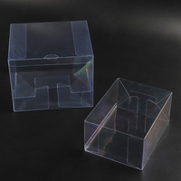 Fabricantes al por mayor Cajas de regalo de acetato transparente Material de PVC PET Precio barato Caja de plástico de favores vacía transparente