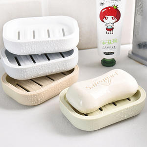 Caja de jabón creativa para baño, caja de jabón de doble capa con drenaje, caja de almacenamiento blanca, estante de almacenamiento grande, jabón para lavandería - Product Image 2