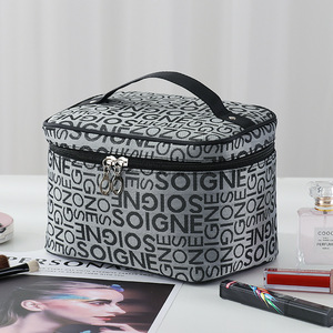 Korean Version Portable Travel Cosmetic <b>Case</b> Large Capacity Eco-friendly Reusable Waterproof <b>Makeup</b> Bag Zipper Durable - Product Image 3