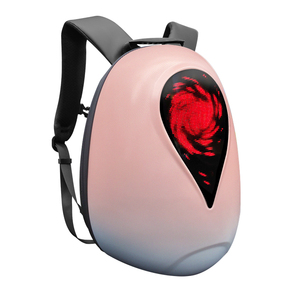 Cavaleiro Ciclismo Mochila Motocicleta Capacete <span class=keywords><strong>Bluetooth</strong></span> APP Controle Impermeável Hard Shell Laptops cool Bags LED Coração do Oceano - Product Image 1