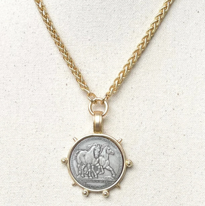 Nuova Tendenza Collana con Ciondolo a Forma di <span class=keywords><strong>Cavallo</strong></span> Selvaggio Placcato Oro 18k <span class=keywords><strong>Gioielli</strong></span> Equestri Personalizzati Collana Equestre in Acciaio Inossidabile - Product Image 2