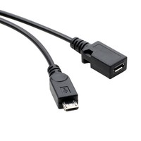 Câble OTG de remplacement pour Fire Stick 4K Fire TV, compatible avec téléphone Android, tablette, Micro USB Host, USB femelle, double tressage, scanner, ordinateur