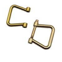 Boucles décoratives et de suspension en alliage de zinc en forme de U, 19 mm, tendance et classiques, vente en gros - Accessoires métalliques de haute qualité pour sacs et sacs à main