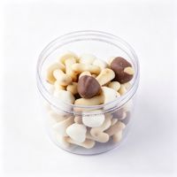 Conteneur en plastique PS transparent, léger et recyclable, avec couvercle à clipser, pour salade de fruits, mousse, tiramisu, biscuits, pâtisserie, boîte à dessert