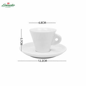 Tasse à expresso italienne personnalisée de 60 ml – Mini-tasse élégante blanche de collection avec logo et motif personnalisés pour cadeaux de café, d'hôtel ou de mariage - Product Image 6