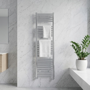Sèche-serviettes mural vertical classique en chrome OEM pour salle de bain, <span class=keywords><strong>radiateur</strong></span> hydronique <span class=keywords><strong>central</strong></span> pour serviettes, en vente - Product Image 2
