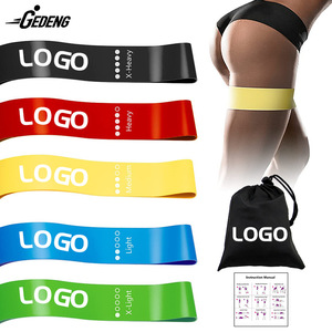 Bandes de résistance Gedeng TPE 600x50mm, du léger au très lourd, pour exercices de fitness, avec sac de transport et manuel - Product Image 1