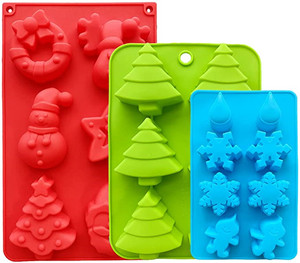 Silicone Mold for Chocolate Cookie Cake Soap <b>Christmas</b> Baking Mold Customized Silicone Cake Mold - Product Image 2