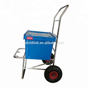 รถเข็นแบบเข็นเลื่อนสองล้อเหล็กชุบโครเมียม250กก. สำหรับงานหนัก - Product Image 5