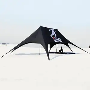 خيام عنكبوتية رخيصة من FEAMONT بطول 12 متر تحت المظلة بها نجوم خيمة بإطار من النجوم على شكل الإمبراطور خيمة بجرس