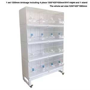 Jaula <span class=keywords><strong>para</strong></span> Pájaros <span class=keywords><strong>Canarios</strong></span> Apilable en Existencia, Jaula Grande <span class=keywords><strong>para</strong></span> Cría <span class=keywords><strong>de</strong></span> Aves, Jaula Metálica <span class=keywords><strong>para</strong></span> Loros, Aviario <span class=keywords><strong>para</strong></span> Exteriores, Jaula Móvil <span class=keywords><strong>para</strong></span> Palomas - Product Image 2
