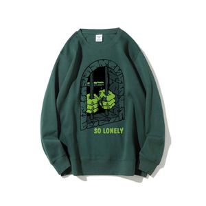 T-shirt ample à col rond en coton épais, imprimé Emo Hip-Pop <span class=keywords><strong>so</strong></span> LONELY, minimaliste, tendance, intemporel, pour l'intérieur - Product Image 2