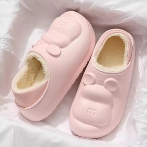 Nuove <span class=keywords><strong>pantofole</strong></span> di cotone per le donne Kapibala moda Hairy Drag Cartoon riccio peloso casa calore cotone Drag all'ingrosso - Product Image 5