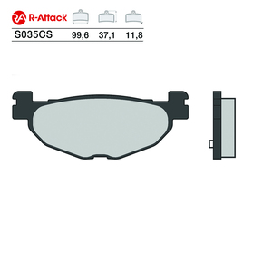 R-Attack S035CS ผ้าเบรกมอเตอร์ไซค์ คาร์บอนเซรามิก ด้านหลัง รุ่น R90 ได้รับการรับรอง - Product Image 1