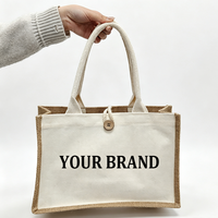 Sacs en toile de jute personnalisés pour femmes avec logo, résistants à l'eau, écologiques, sacs à main pour mariage