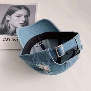 Gorra de béisbol lisa de 6 paneles ajustable unisex logotipo personalizado con etiqueta privada característica común de tela al por mayor - Product Image 6