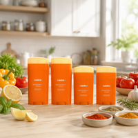Vente flash - Contenant de déodorant en stick rechargeable de forme ovale, couleur personnalisée
