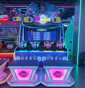 Machine de jeu d'arcade de tir aquatique multijoueur 4 joueurs avec détection de mouvement, construction métallique et paiement par pièces - Product Image 1