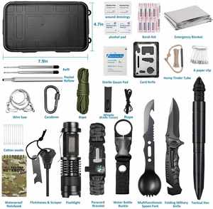 ชุดอุปกรณ์ฉุกเฉิน 69 in 1 EDC SOS สำหรับแผ่นดินไหว ช่วยเหลือฉุกเฉิน สำหรับการล่าสัตว์ ตกปลา ตั้งแคมป์ เดินป่า อุปกรณ์ความปลอดภัยและการเอาชีวิตรอด แบบกำหนดเองได้ - Product Image 2