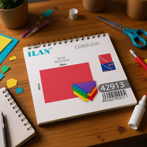 Foglio di Schiuma EVA ILAN 60x40cm Rosa Fusia Materiale per Artigianato - Product Image 2