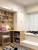 Bureau d'ordinateur pliable, réglable et extensible en bois avec étagère intégrée et tiroir de bureau pour la maison et le bureau
