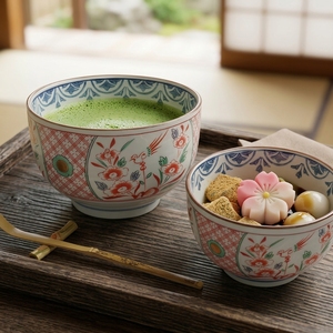 Vajilla de Porcelana Esmaltada Estilo Zen Asiático para Cocina Japonesa y Coreana, Juego de Tazones para Ensalada de 6 Pulgadas para <span class=keywords><strong>Ramen</strong></span>, Fideos y Arroz - Product Image 3