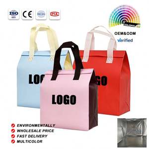 Bolsa Térmica Desechable de Aluminio No Tejido para Llevar Comida, Bebidas, Café, Entrega a Domicilio, Ecológica, con Logotipo - Product Image 1