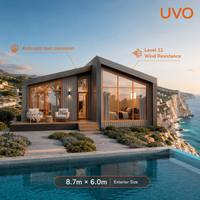 Casas Prefabricadas de Lujo UVO 52, Construcción Modular en Forma de A y Contenedor de Paquete Plano |   Cabaña de Resort y Casa Pequeña, Villa de Lujo para Uso Hotelero