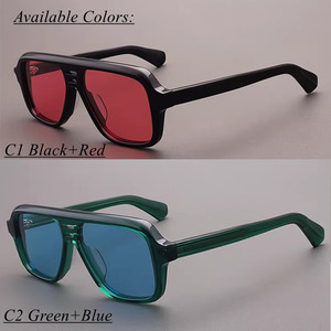 แว่นตาผู้ชายทรง CP กรอบ UV400 แว่นกันแดดสั่งทำพิเศษ รุ่น 2026 สีดำ แว่นทรงเหลี่ยม แว่นกันแดดหรูหรา - Product Image 5