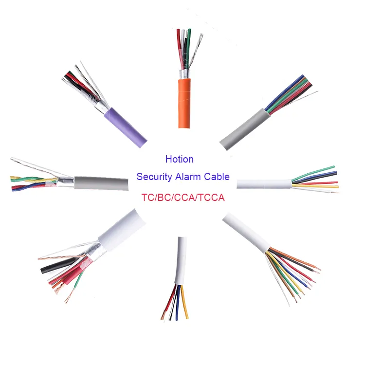 4x0,22 2x0,75 Cable de alarma 4x0,6 Cable de 4 núcleos para sistemas de alarma PVC Cobre personalizado