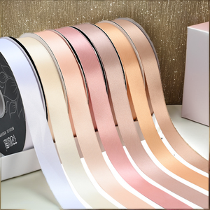 ริบบิ้นโพลีเอสเตอร์สีพื้นขนาด 2.5 ซม. * 75 หลา สำหรับทำโบว์ผูกช่อดอกไม้ ห่อของขวัญ ตกแต่งดอกไม้ สำหรับวันวาเลนไทน์ - Product Image 2