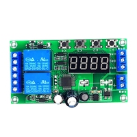 Two way delay relay module pulse triggering power-off cycle timing DC 7-30V