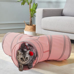 Professionele Fabrieksproductie Huishouden 3 Manieren Kat Tunnels Kat Hond Huisdier <span class=keywords><strong>Tunnel</strong></span> Met Bed Voor Indoor - Product Image 1