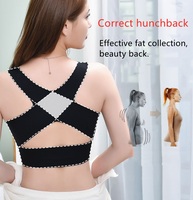 Soutien-gorge confortable pour femmes Soutien-gorge correcteur de posture sans couture sans fil Convertible Triangle Bralette rembourré Brasier