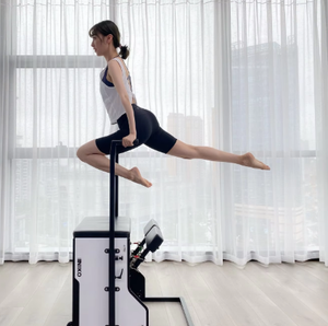 Chaise de Pilates INIKO W004C - Acier laminé à froid avec revêtement poudré, options noir/gris/noir et blanc, L750xL690xH720mm, 45kg, vente en gros Chine - Product Image 3