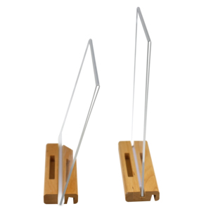 <span class=keywords><strong>Support</strong></span> de table personnalisé à deux fentes, incliné verticalement, transparent, <span class=keywords><strong>double</strong></span> face, porte-prix en acrylique en forme de T avec base - Product Image 6