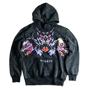 Manufacturer Factory Supplying Cotton Polyester 50 400gsm 3d Foam Puff Printing Pullover Hoodies Men
