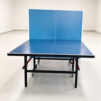 Table de ping-pong pliable d'intérieur et d'extérieur en aluminium et panneau composite plastique, fabriquée en Chine
