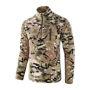 3D Sanglier Cerf Smocké Polo Polaire Solide Personnalisé Femmes Dames Laine Mérinos <span class=keywords><strong>Camouflage</strong></span> Pêche Chasseur Chasse T-shirts pour Hommes - Product Image 2
