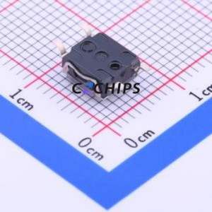 KSC241GLFS Tactile Switch SMD Switch Single Pole Single Throw Round Button 3.5N Vertical Mount - Product Image 2