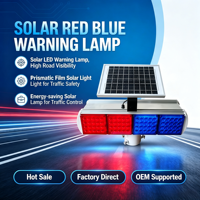 Lampe de signalisation routière solaire à LED haute intensité avec revêtement en film prismatique transparent pour une gestion efficace du trafic - Zhejiang