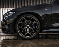 ZHMT Nuevas Llantas de Aleación Forjadas con Acabado Negro Brillante, de 18-22 Pulgadas, Ligeras y de Alto Rendimiento, ET de 25 mm para Audi Mercedes para 5x112