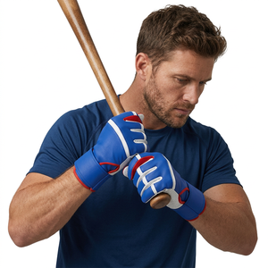 Guantes de bateo de béisbol de softbol para hombres y mujeres al aire libre Servicio OEM Guantes de bateo de béisbol ajustables con logotipo personalizado - Product Image 1
