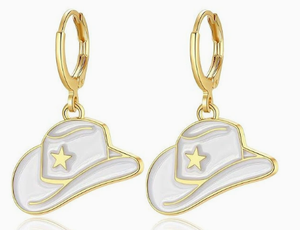 Western Style Cowgirl Earrings Cowboy <strong>Boot</strong> Hat Hoop Earrings Drop Dangle Enamel Cowgirl <strong>Boot</strong> Charms <strong>Jewelry</strong> for Women Western - Product Image 2
