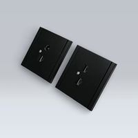 Interruptores de Pared Ultrafinos con Botón Pulsador, Enchufe Europeo de 1 Vía, 10A, Material de PC, Diseño Moderno y Lujoso
