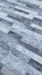 天然阿拉斯加多云白色灰色大理石石英岩文化墙覆层石材贴面堆叠石材分类帐面板 - Product Image 2