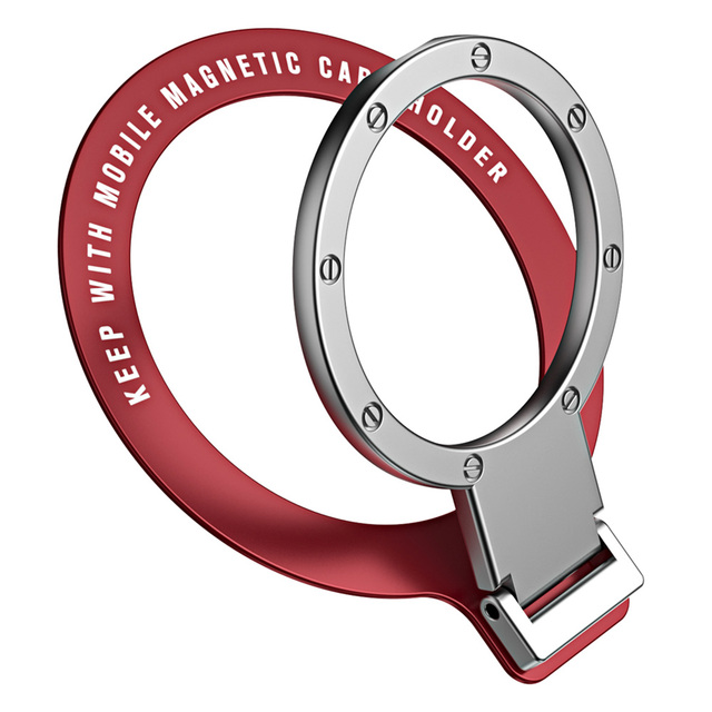 Metal Double Fold 360 Degree Rotation Custom Logo Magnetic Phone Light Magnet Ring Car for Magsafe Phone Case