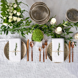 Serviettes en tissu de coton 100% lin faites à la main réutilisables et douces polyvalentes pour les repas formels de tous les jours durables pour une utilisation en avion à domicile - Product Image 1