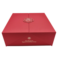 Boîte en carton recyclable avec logo personnalisé, emballage en papier pliable, boîte cadeau magnétique pour l'emballage de cadeaux